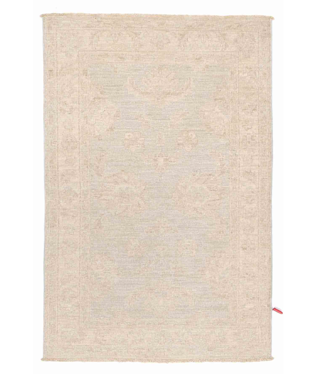 Hand Knotted Serenity Wool Rug  - 2&#39; 7&quot; X 3&#39; 11&quot; 2&#39; 7&quot; X 3&#39; 11&quot; (79 X 119) / Blue / Ivory