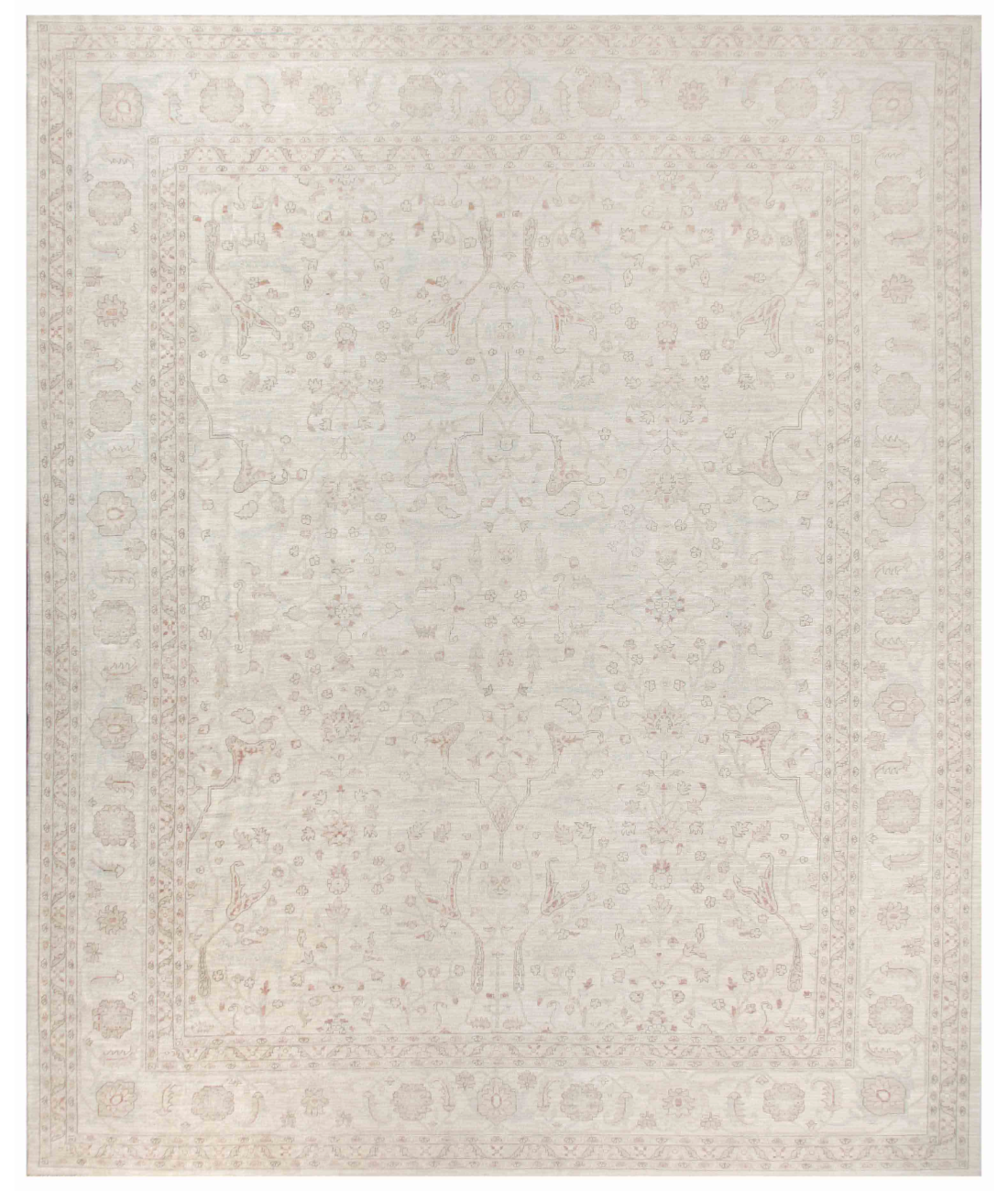 Hand Knotted Serenity Wool Rug  - 12&#39; 0&quot; X 14&#39; 11&quot; 12&#39; 0&quot; X 14&#39; 11&quot; (366 X 455) / Beige / Taupe