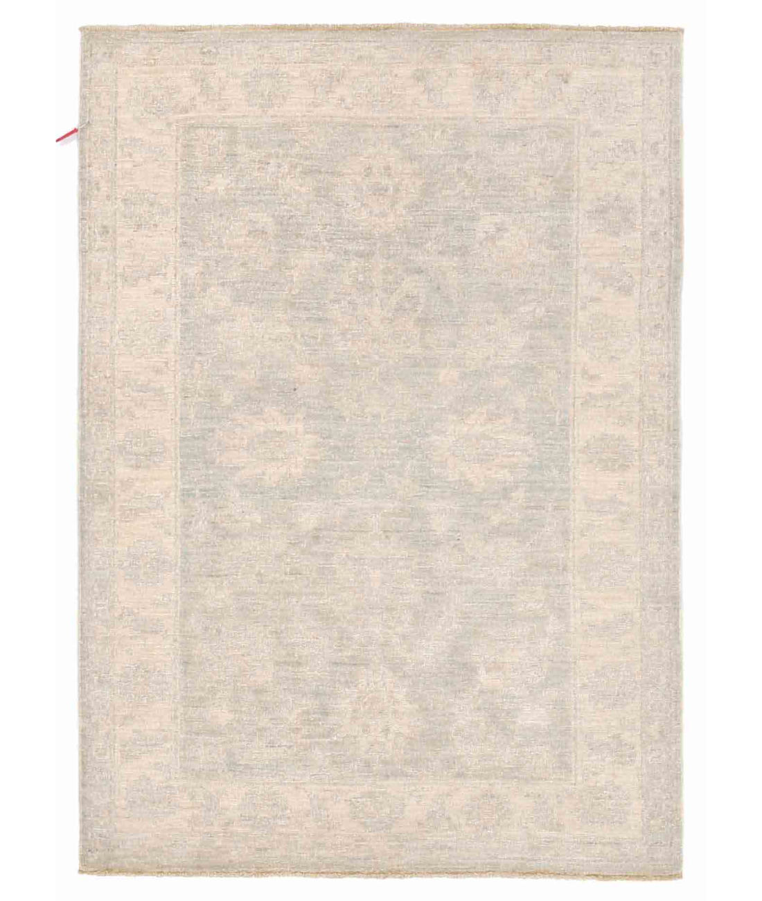 Hand Knotted Serenity Wool Rug  - 3' 0" X 4' 3" 3' 0" X 4' 3" (91 X 130) / Green / Ivory