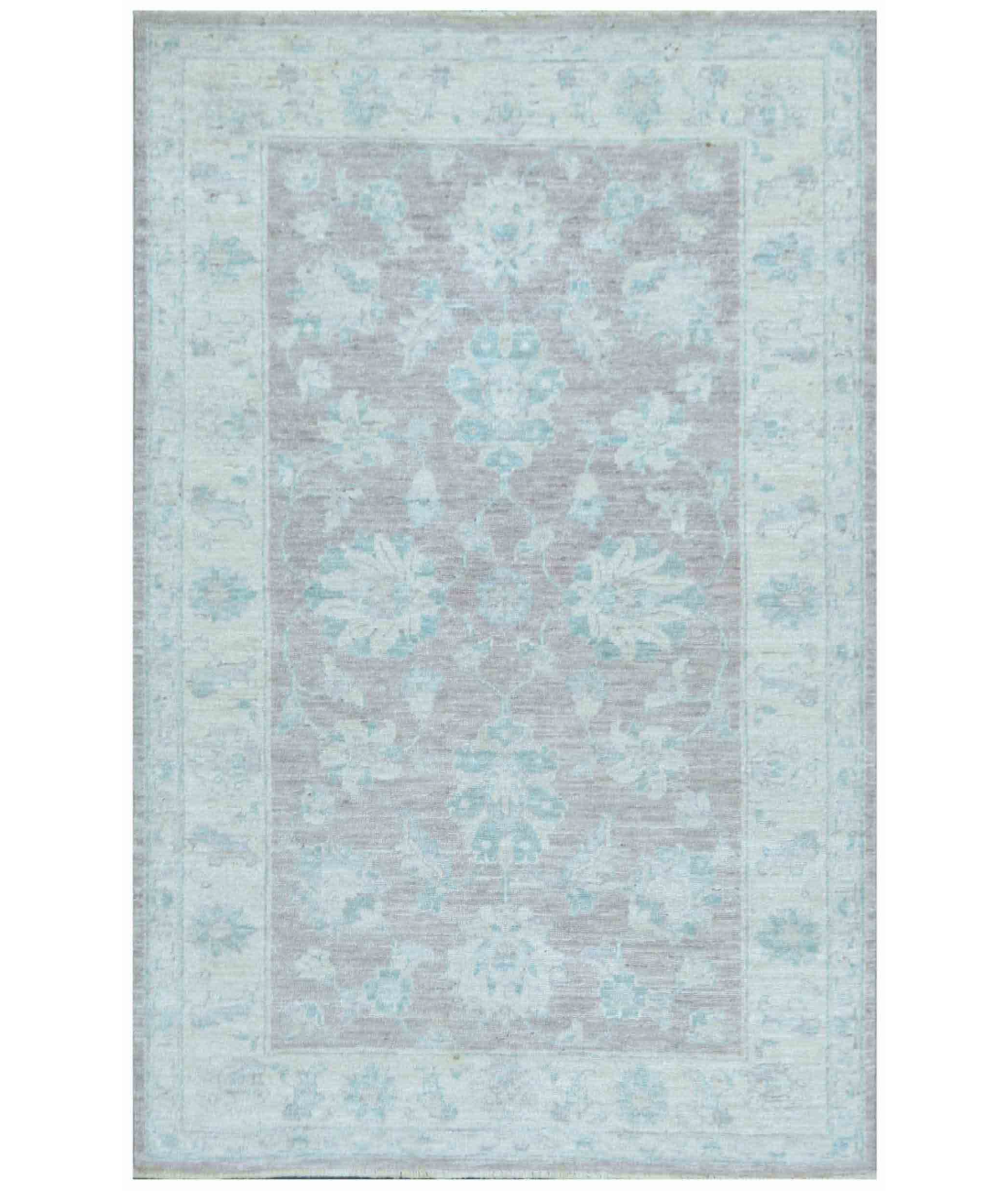 Hand Knotted Serenity Wool Rug  - 3&#39; 1&quot; X 4&#39; 10&quot; 3&#39; 1&quot; X 4&#39; 10&quot; (94 X 147) / Brown / Ivory