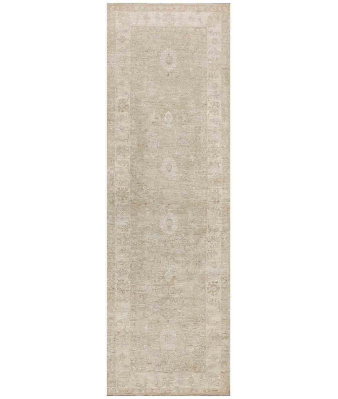 Hand Knotted Serenity Wool Rug  - 2&#39; 8&quot; X 8&#39; 4&quot; 2&#39; 8&quot; X 8&#39; 4&quot; (81 X 254) / Beige / Ivory