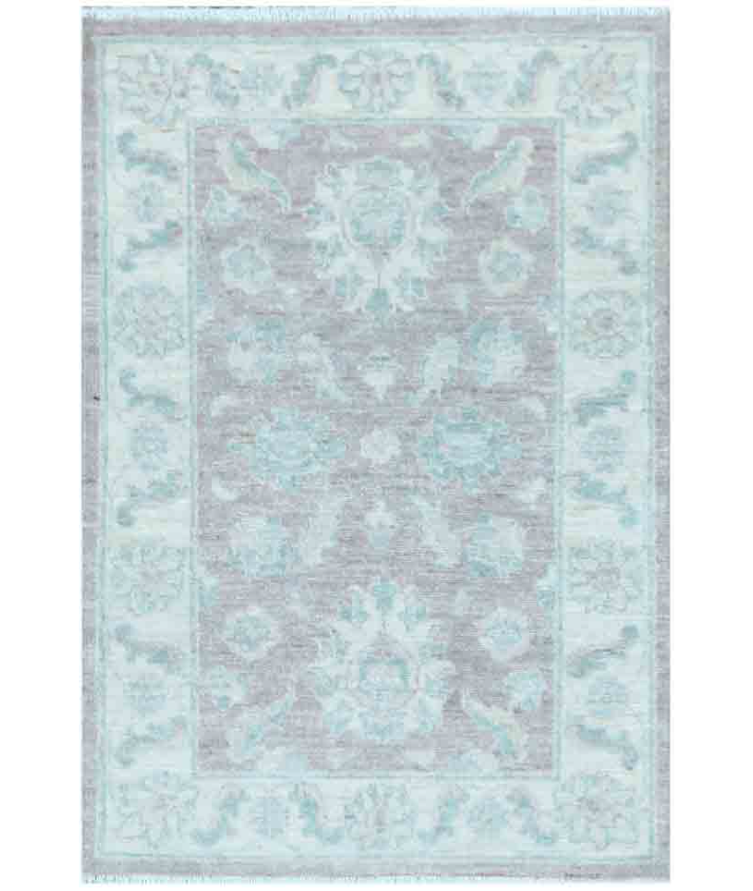 Hand Knotted Serenity Wool Rug  - 2' 0" X 2' 11" 2' 0" X 2' 11" (61 X 89) / Brown / Ivory