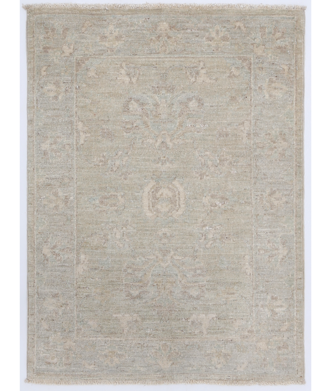 Hand Knotted Serenity Wool Rug  - 2' 1" X 2' 10" 2' 1" X 2' 10" (64 X 86) / Green / Teal