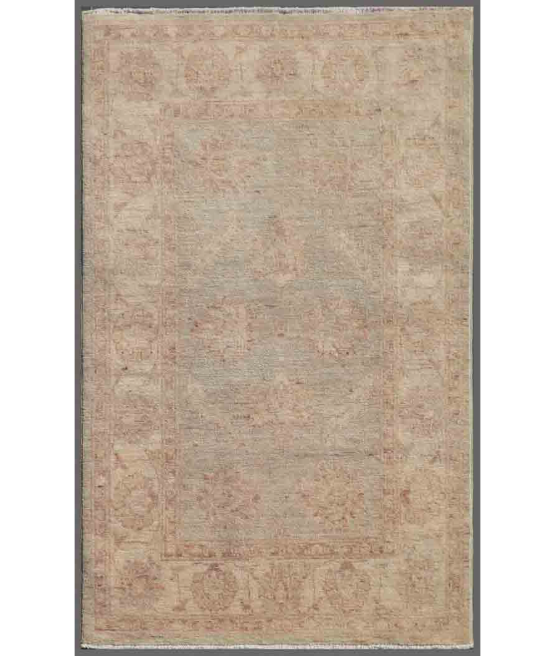 Hand Knotted Serenity Wool Rug  - 2' 7" X 4' 2" 2' 7" X 4' 2" (79 X 127) / Blue / Ivory