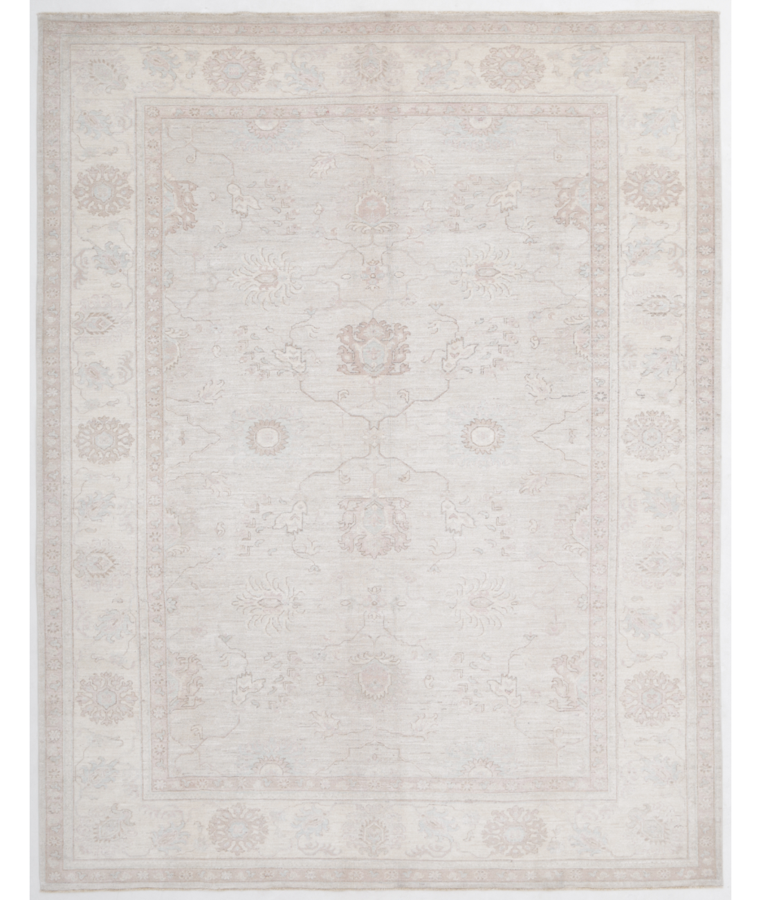 Hand Knotted Serenity Wool Rug  - 8' 0" X 10' 2" 8' 0" X 10' 2" (244 X 310) / Teal / Ivory