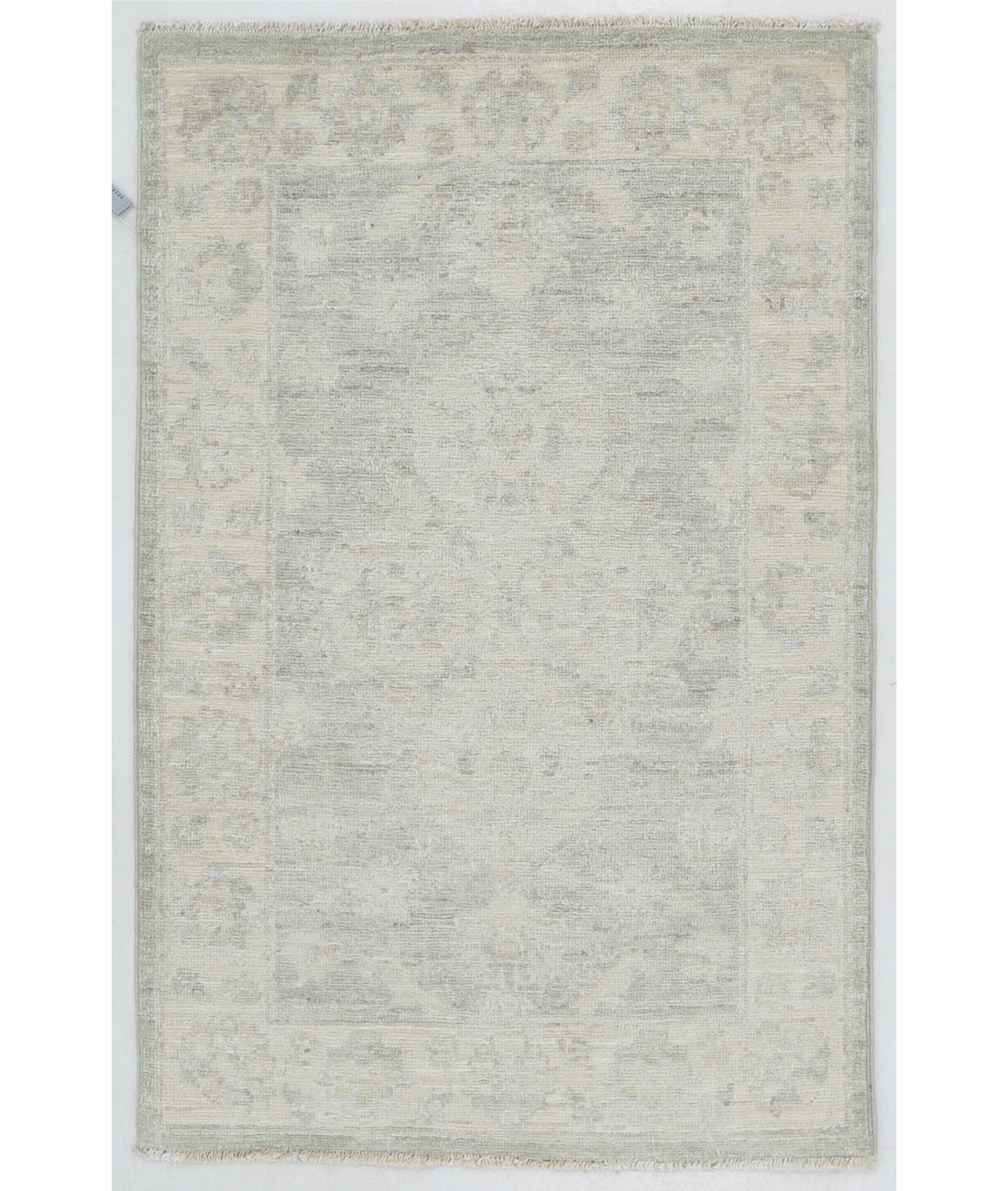 Hand Knotted Serenity Wool Rug  - 2' 1" X 3' 2" 2' 1" X 3' 2" (64 X 97) / Green / Ivory