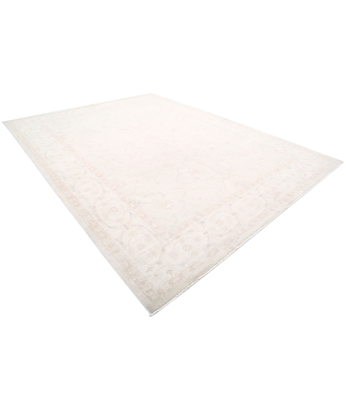 Hand Knotted Serenity Wool Rug  - 10' 4" X 13' 7" 10' 4" X 13' 7" (315 X 414) / Ivory / Taupe