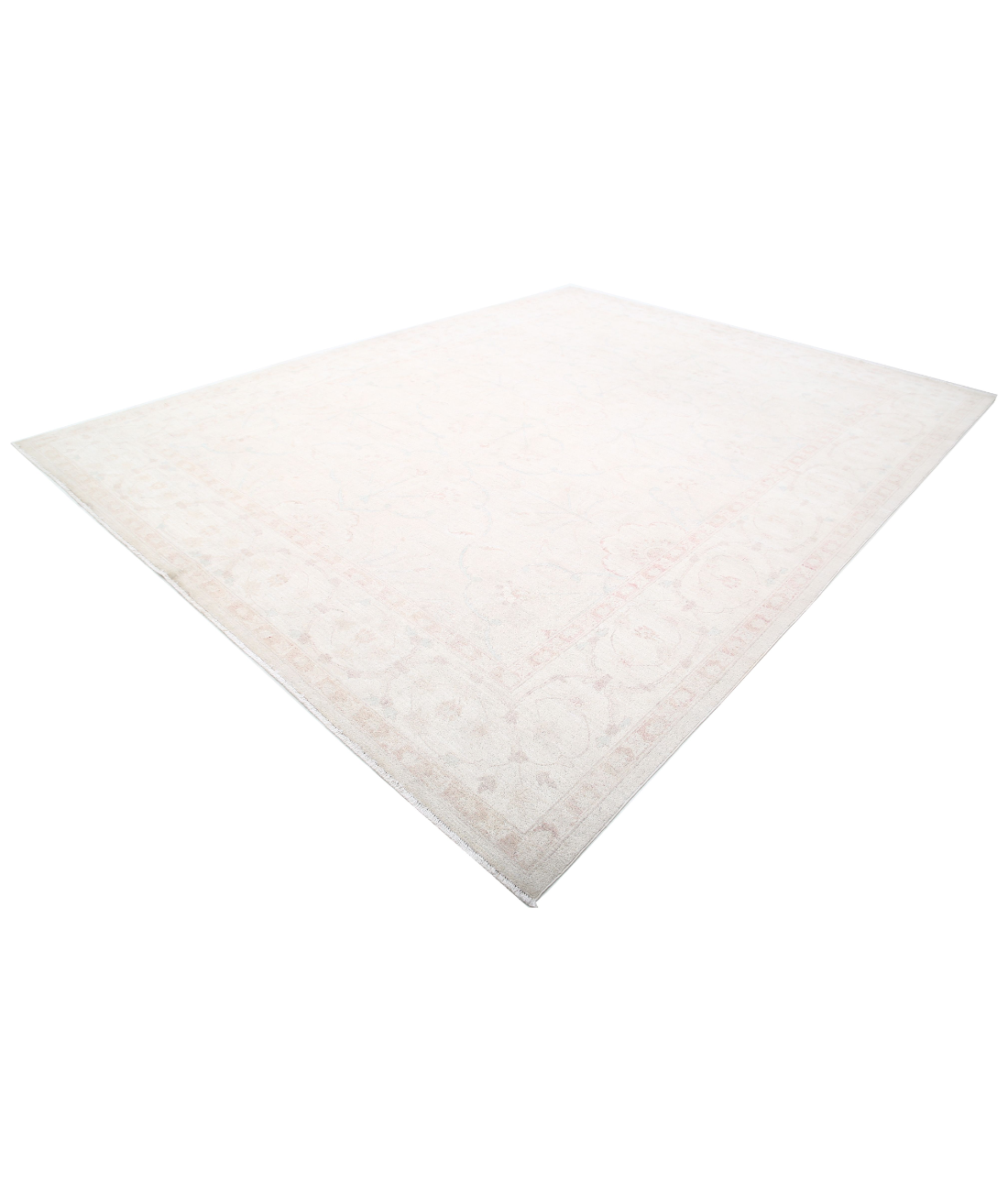 Hand Knotted Serenity Wool Rug  - 10' 4" X 13' 7" 10' 4" X 13' 7" (315 X 414) / Ivory / Taupe