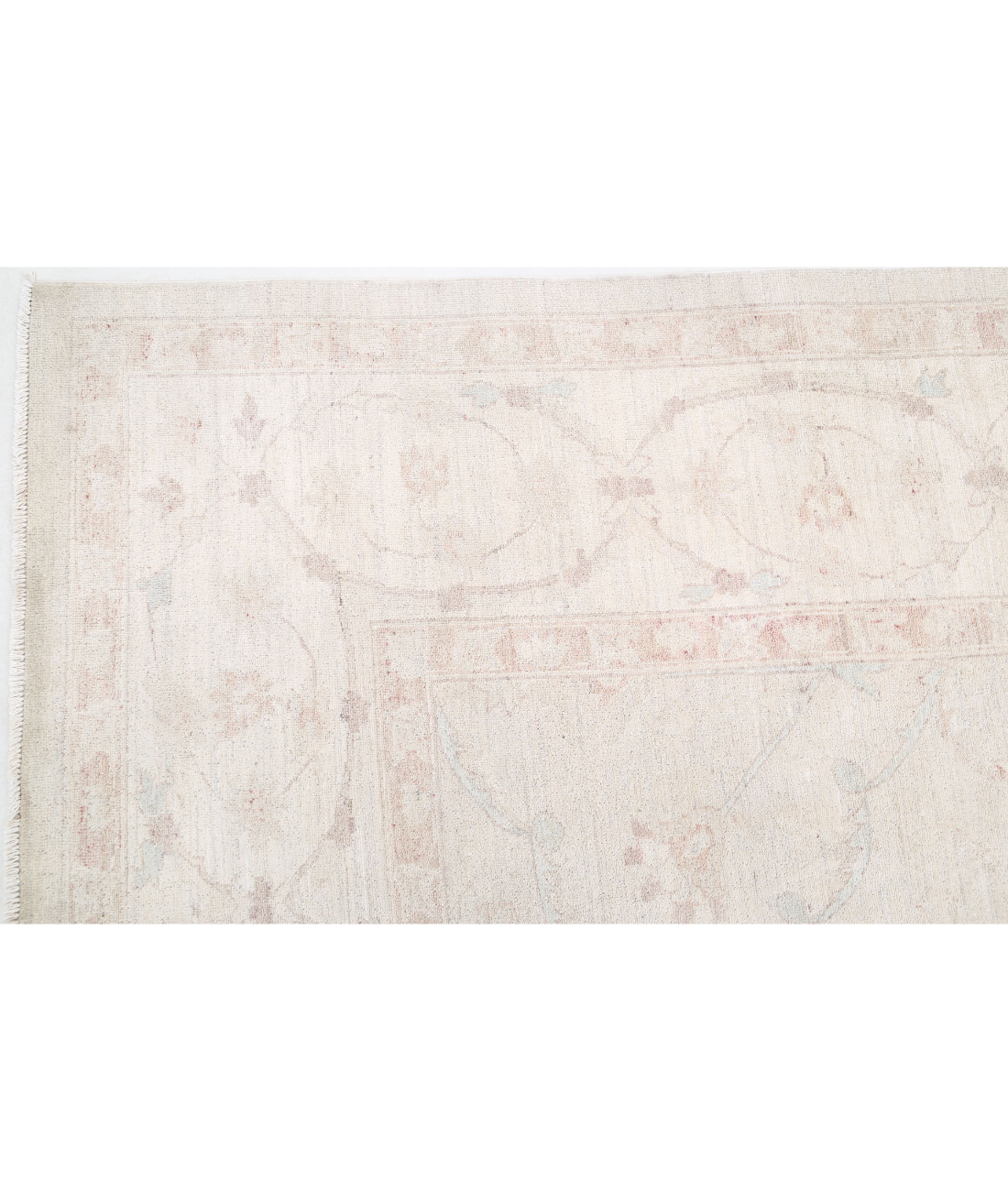 Hand Knotted Serenity Wool Rug  - 10' 4" X 13' 7" 10' 4" X 13' 7" (315 X 414) / Ivory / Taupe