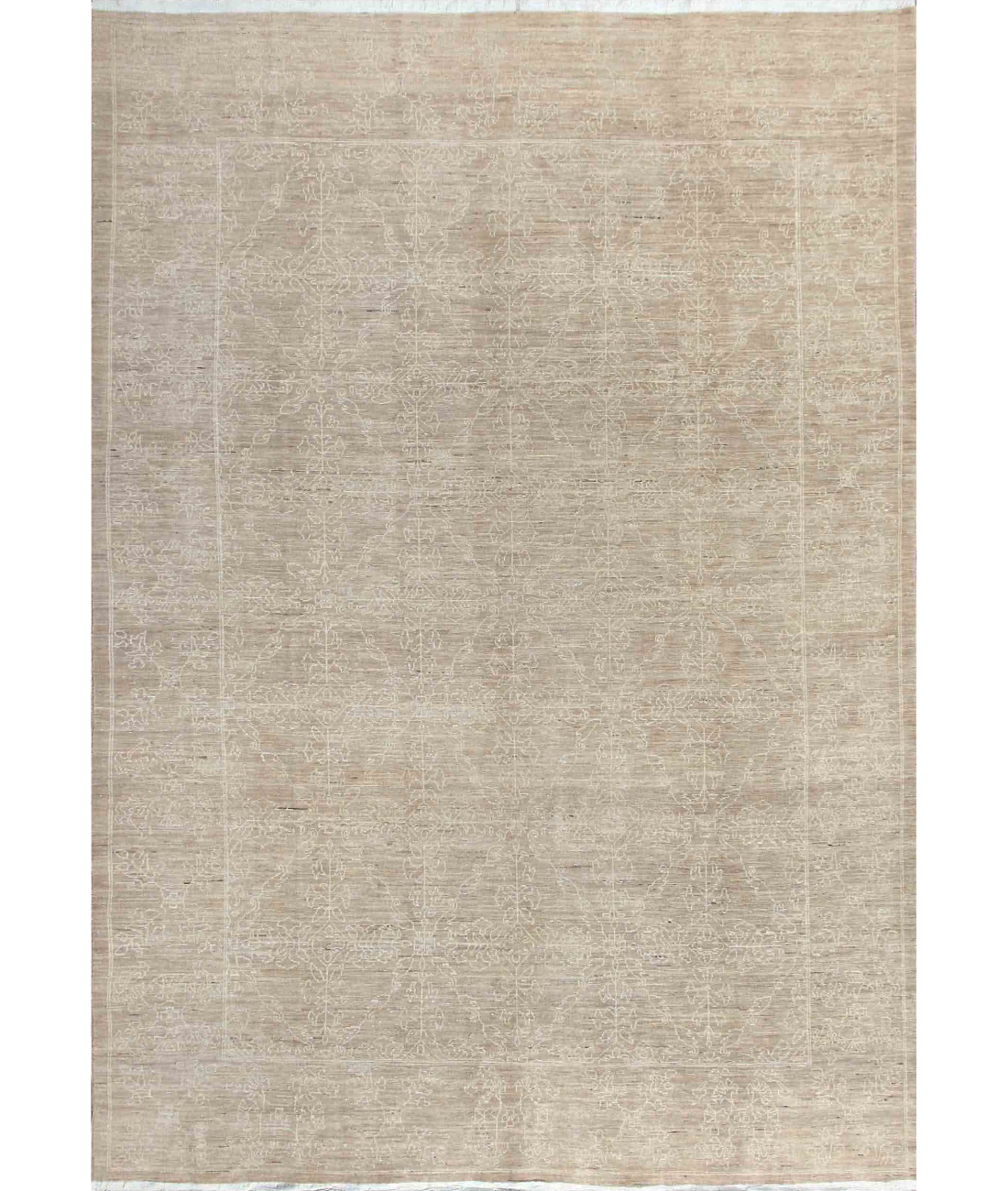 Hand Knotted Serenity Wool Rug  - 8&#39; 9&quot; X 12&#39; 6&quot; 8&#39; 9&quot; X 12&#39; 6&quot; (267 X 381) / Taupe / Ivory