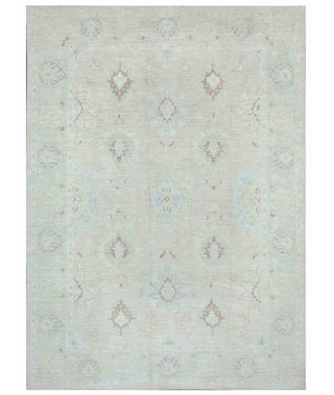 Hand Knotted Serenity Wool Rug  - 8&#39; 4&quot; X 11&#39; 6&quot; 8&#39; 4&quot; X 11&#39; 6&quot; (254 X 351) / Ivory / Taupe