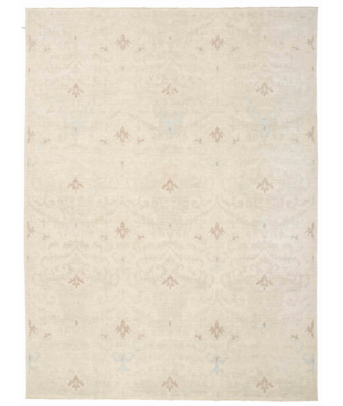 Hand Knotted Serenity Wool Rug  - 10&#39; 1&quot; X 13&#39; 7&quot; 10&#39; 1&quot; X 13&#39; 7&quot; (307 X 414) / Grey / Ivory