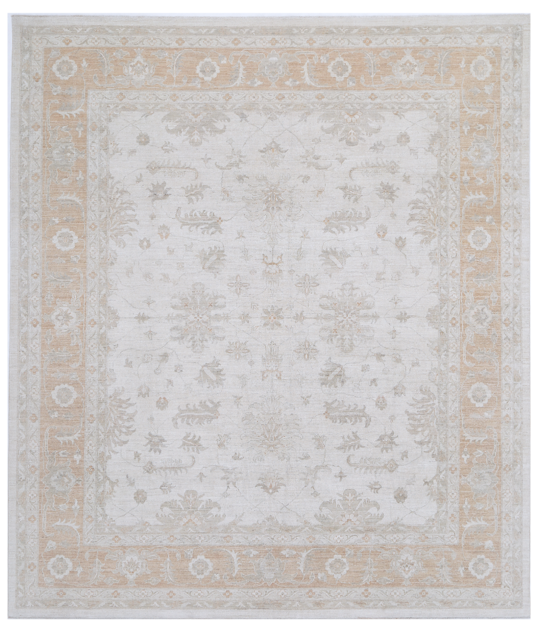 Hand Knotted Serenity Wool Rug  - 9&#39; 8&quot; X 11&#39; 2&quot; 9&#39; 8&quot; X 11&#39; 2&quot; (295 X 340) / Ivory / Sage