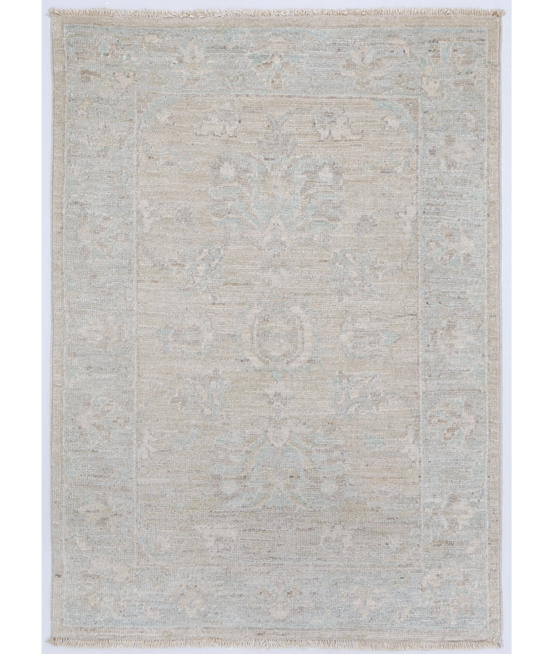 Hand Knotted Serenity Wool Rug  - 2&#39; 1&quot; X 2&#39; 10&quot; 2&#39; 1&quot; X 2&#39; 10&quot; (64 X 86) / Grey / Ivory