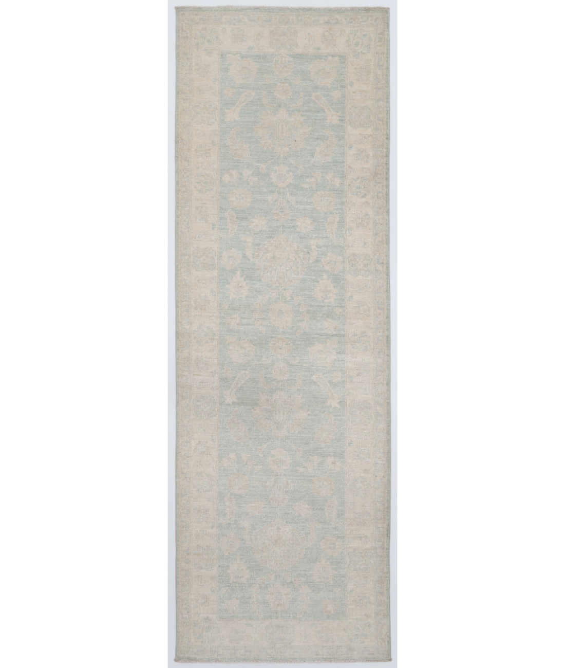 Hand Knotted Serenity Wool Rug  - 2&#39; 8&quot; X 8&#39; 0&quot; 2&#39; 8&quot; X 8&#39; 0&quot; (81 X 244) / Green / Ivory