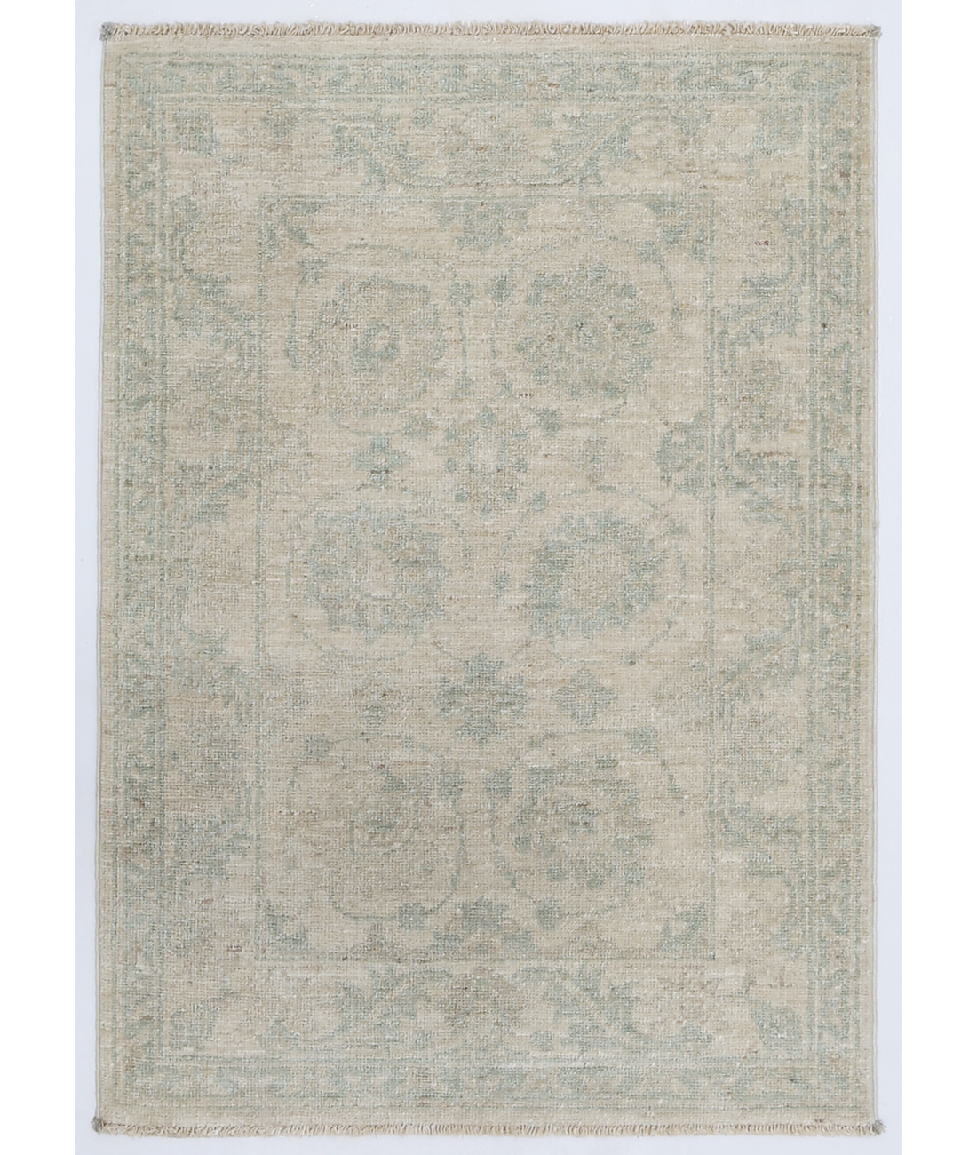 Hand Knotted Serenity Wool Rug  - 2&#39; 1&quot; X 3&#39; 0&quot; 2&#39; 1&quot; X 3&#39; 0&quot; (64 X 91) / Ivory / Ivory