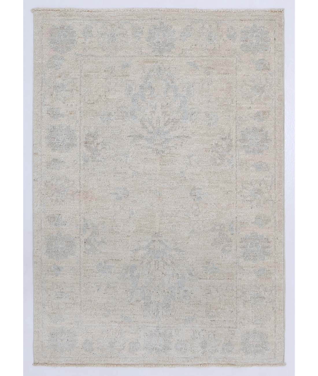 Hand Knotted Serenity Wool Rug  - 2' 3" X 3' 3" 2' 3" X 3' 3" (69 X 99) / Ivory / Ivory