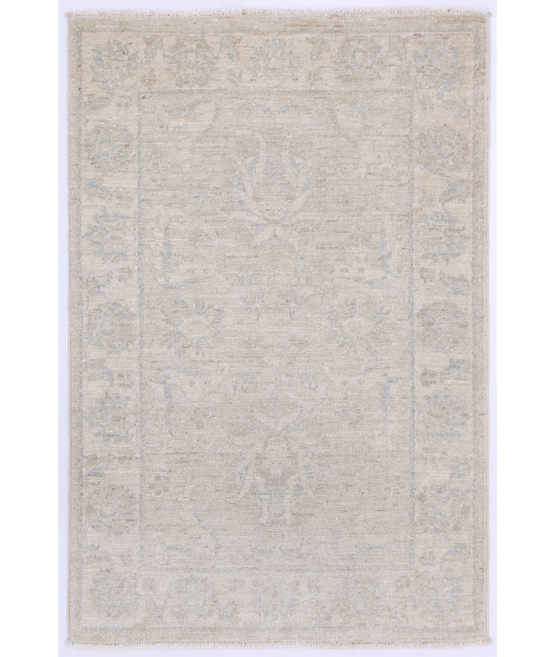 Hand Knotted Serenity Wool Rug  - 2' 1" X 3' 1" 2' 1" X 3' 1" (64 X 94) / Ivory / Ivory