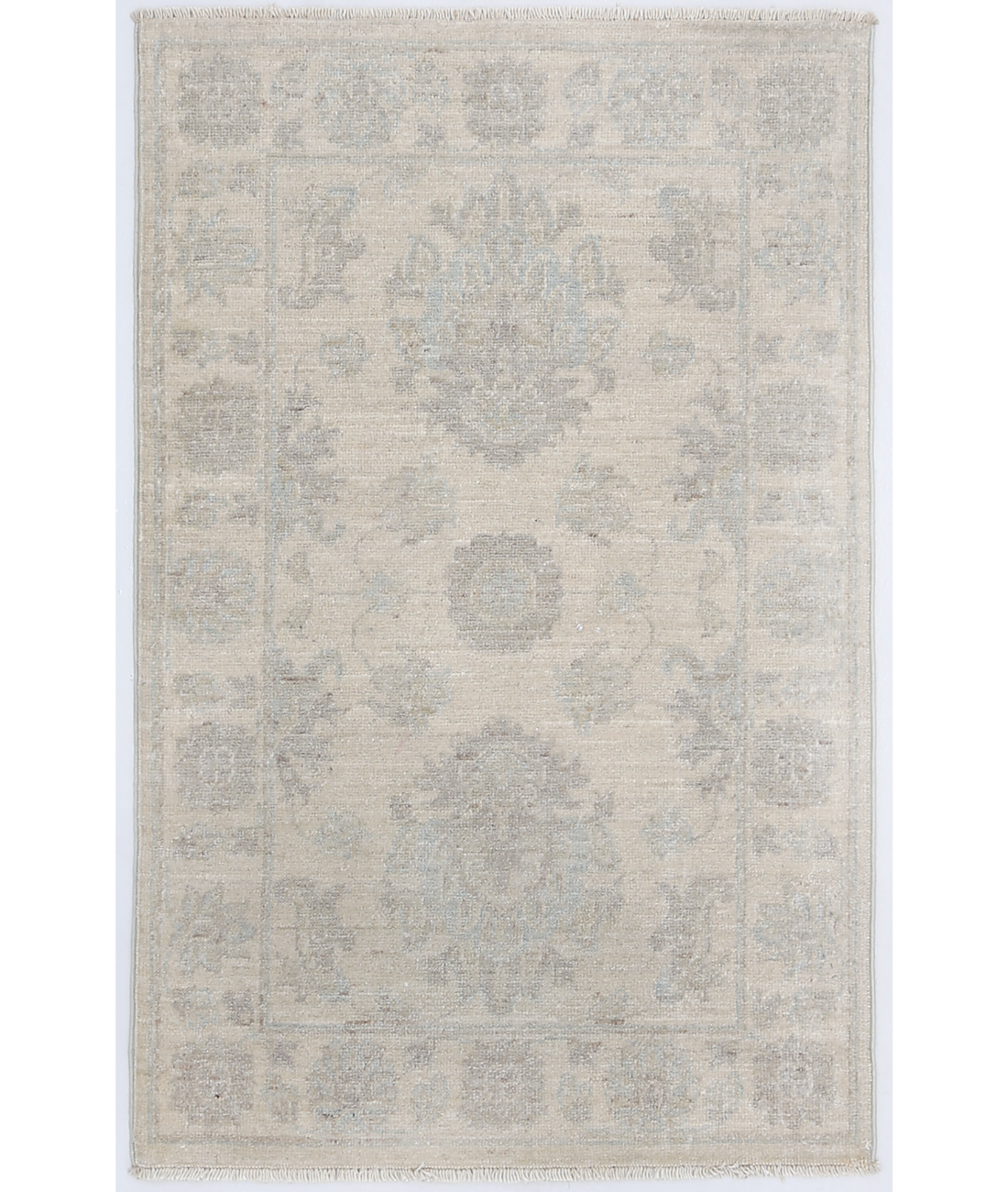 Hand Knotted Serenity Wool Rug  - 2&#39; 0&quot; X 3&#39; 0&quot; 2&#39; 0&quot; X 3&#39; 0&quot; (61 X 91) / Ivory / Ivory