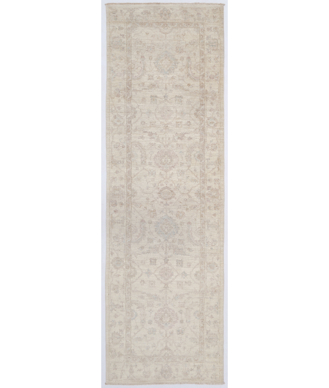 Hand Knotted Serenity Wool Rug  - 2' 6" X 7' 10" 2' 6" X 7' 10" (76 X 239) / Ivory / Ivory