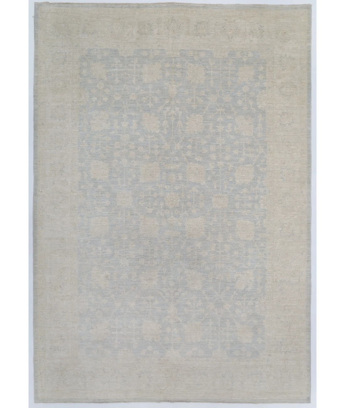 Hand Knotted Serenity Wool Rug  - 6&#39; 5&quot; X 9&#39; 3&quot; 6&#39; 5&quot; X 9&#39; 3&quot; (196 X 282) / Blue / Ivory