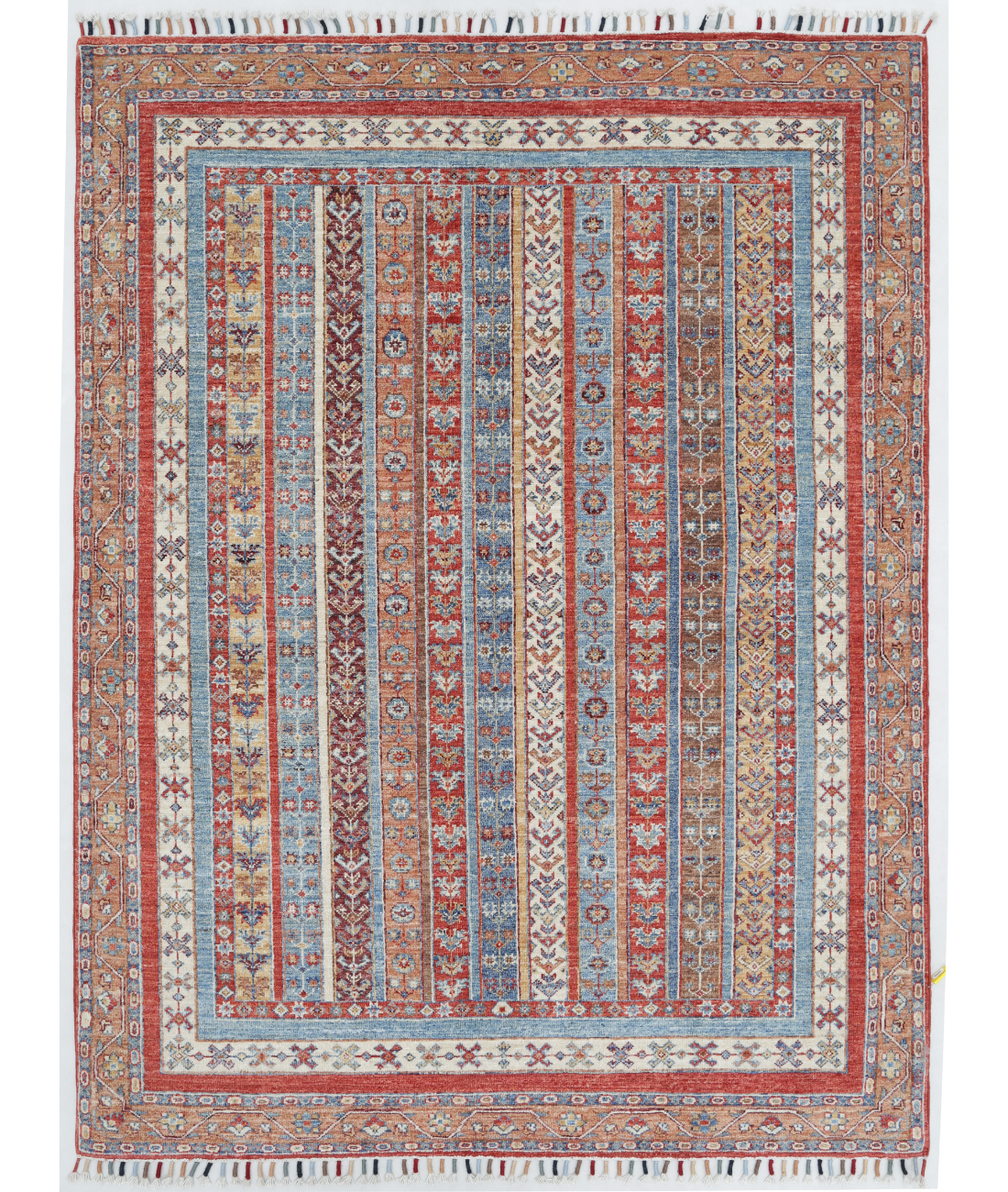 Hand Knotted Shaal Wool Rug  - 5&#39; 0&quot; X 6&#39; 7&quot; 5&#39; 0&quot; X 6&#39; 7&quot; (152 X 201) / Multi / Multi