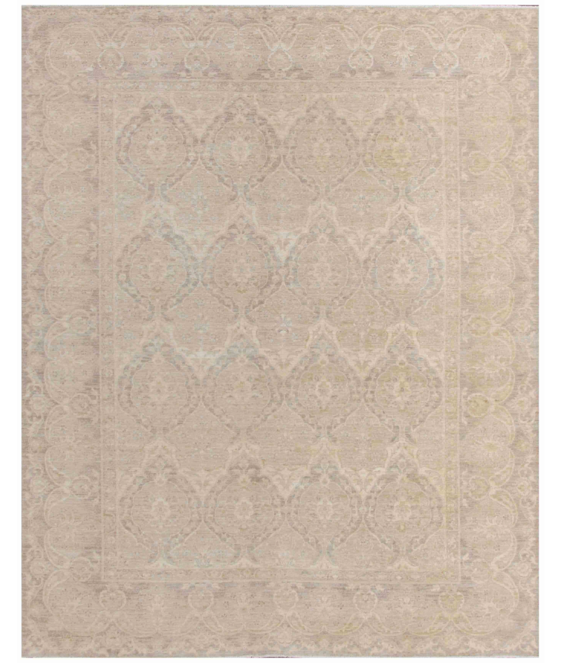 Hand Knotted Ziegler Wool Rug  - 8&#39; 2&quot; X 10&#39; 1&quot; 8&#39; 2&quot; X 10&#39; 1&quot; (249 X 307) / Red / Purple