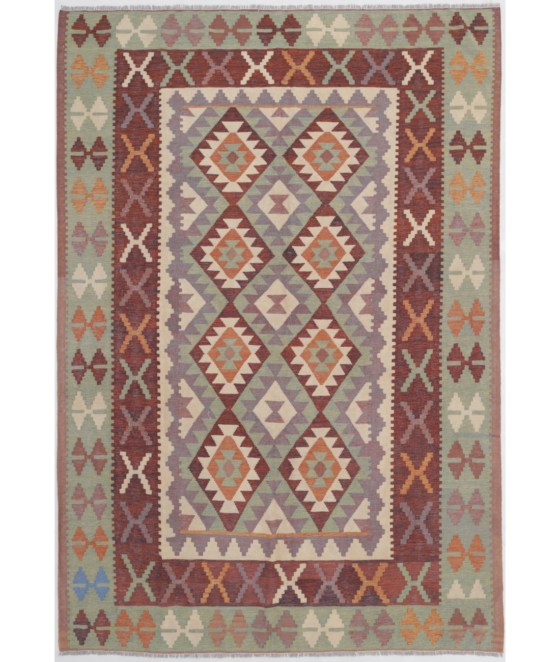 Hand Woven Kafkas Kilim Wool Kilim  - 5&#39; 9&quot; X 8&#39; 10&quot; 5&#39; 9&quot; X 8&#39; 10&quot; (175 X 269) / Multi / Multi