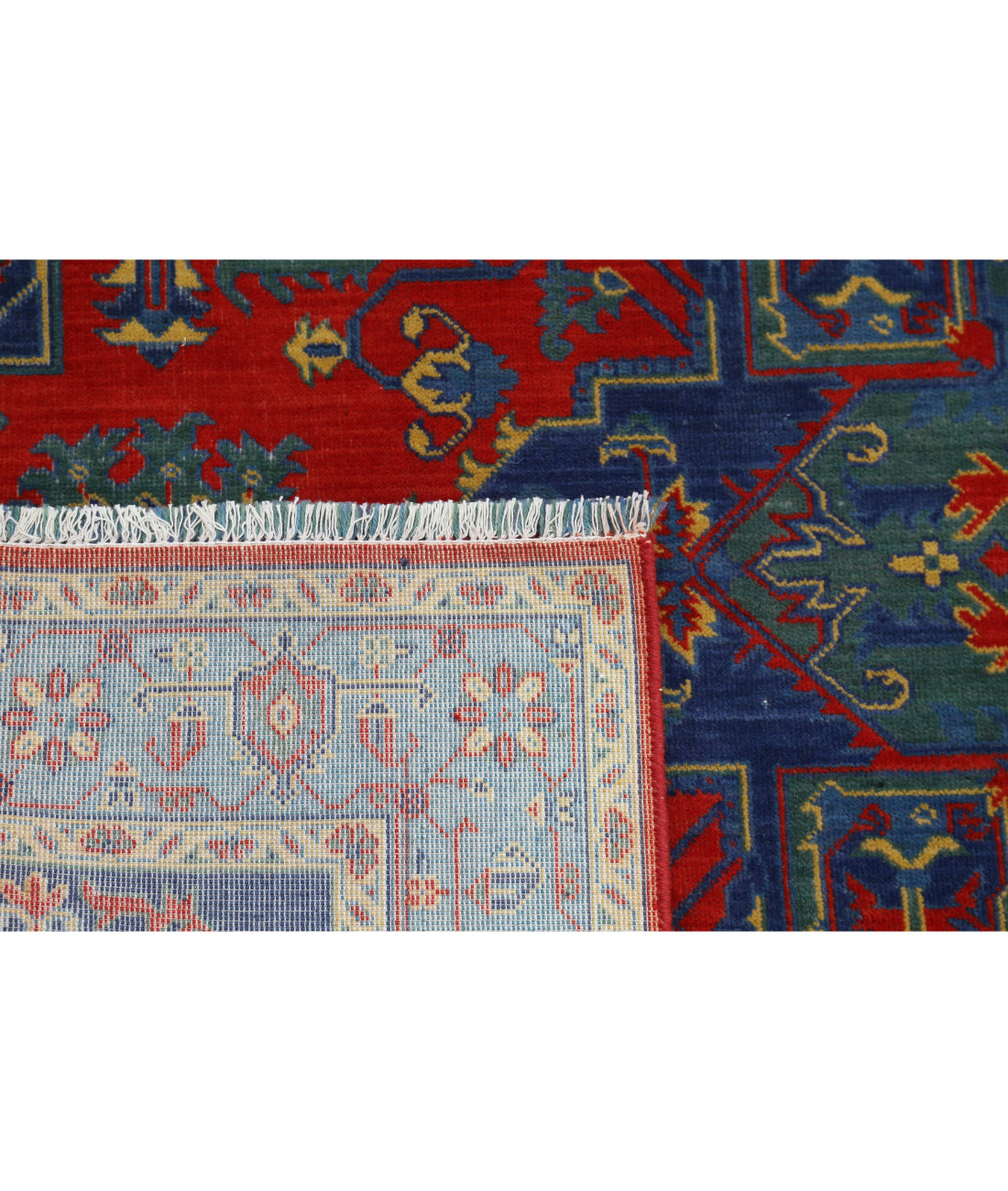 Gulshan Wool Rug - 3'10'' x 6'0'' 3'10'' x 6'0'' (115 X 180) / Blue / Red