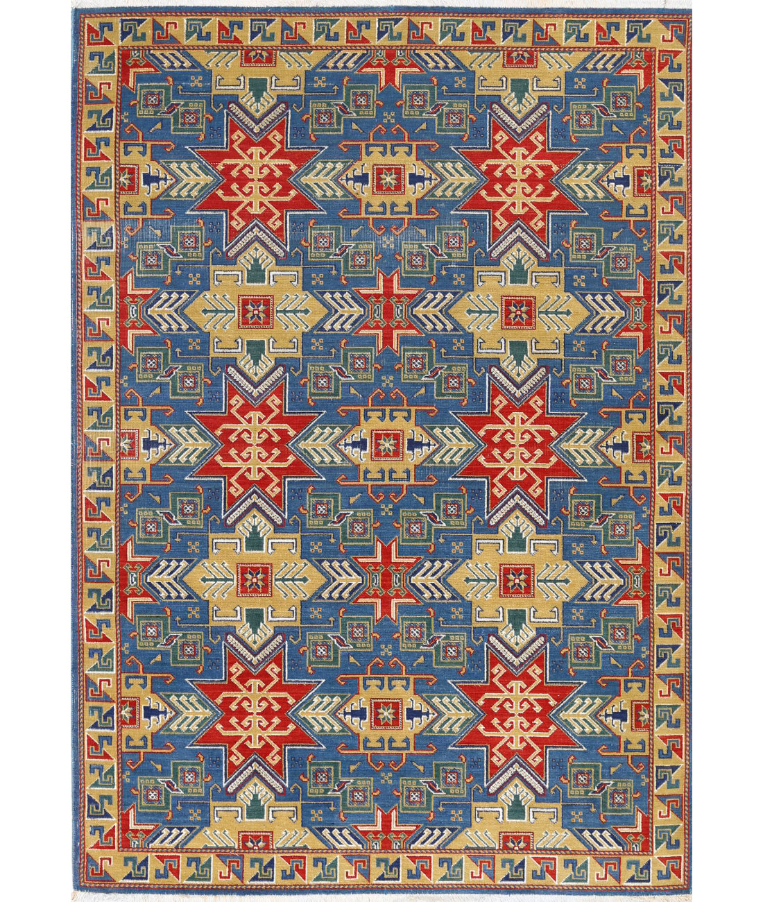 Gulshan Wool &amp; Bamboo Silk Rug - 4&#39;0&#39;&#39; x 5&#39;9&#39;&#39; 4&#39;0&#39;&#39; x 5&#39;9&#39;&#39; (120 X 173) / Blue / Gold